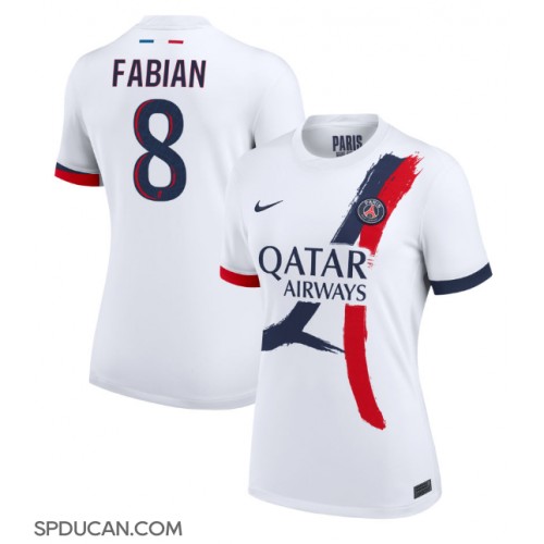 Zenski Nogometni Dres Paris Saint-Germain Fabian Ruiz #8 Gostujuci 2024-25 Kratak Rukav